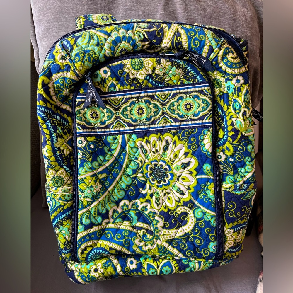 Vera Bradley large backpack retired pattern Rhythm and Blues